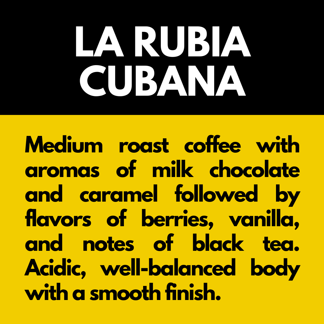 La Rubia Cubana Whole Bean Medium Roast (4-Pack of 12 oz Bags)